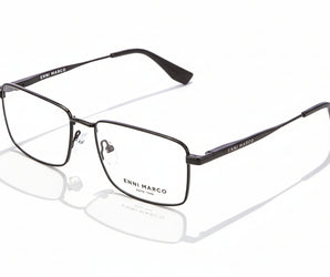 Enni Marco 🇮🇹 Square ( Made in Italy ) Men Optical Frames - نضاره دوت كوم | رقم 1 للنظارات الأصليه في مصر