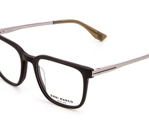 Enni Marco 🇮🇹 ( Made in Italy ) Square Men's Optical Frame