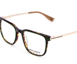 Enni Marco 🇮🇹 ( Made in Italy ) Square Men's Optical Frame