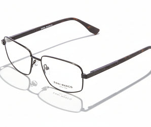 Enni Marco 🇮🇹 Rectangle ( Made in Italy ) Men Optical Frames - نضاره دوت كوم | رقم 1 للنظارات الأصليه في مصر