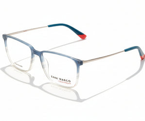 Enni Marco 🇮🇹 Square ( Made in Italy ) Men Optical Frames - نضاره دوت كوم | رقم 1 للنظارات الأصليه في مصر