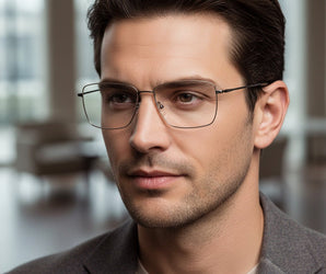 Enni Marco 🇮🇹 Rectangle ( Made in Italy ) Men Optical Frames - نضاره دوت كوم | رقم 1 للنظارات الأصليه في مصر