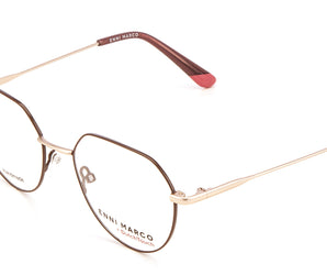 Enni Marco 🇮🇹 Round ( Made in Italy ) Men Optical Frames