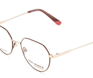 Enni Marco 🇮🇹 Round ( Made in Italy ) Men Optical Frames - نضاره دوت كوم | رقم 1 للنظارات الأصليه في مصر