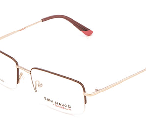 Enni Marco 🇮🇹 Rectangle ( Made in Italy ) Men Optical Frames