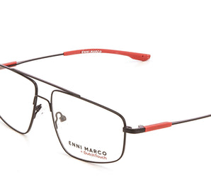 Enni Marco 🇮🇹 Square ( Made in Italy ) Men Optical Frames - نضاره دوت كوم | رقم 1 للنظارات الأصليه في مصر