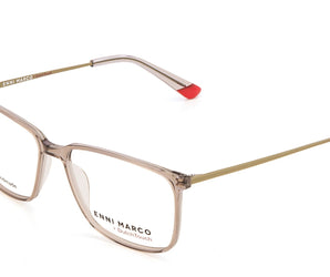 Enni Marco 🇮🇹 Square ( Made in Italy ) Men Optical Frames - نضاره دوت كوم | رقم 1 للنظارات الأصليه في مصر