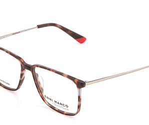 Enni Marco 🇮🇹 Square ( Made in Italy ) Men Optical Frames - نضاره دوت كوم | رقم 1 للنظارات الأصليه في مصر