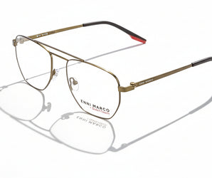 Enni Marco 🇮🇹 Square ( Made in Italy ) Men Optical Frames - نضاره دوت كوم | رقم 1 للنظارات الأصليه في مصر