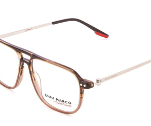 Enni Marco 🇮🇹 Square ( Made in Italy ) Men Optical Frames - نضاره دوت كوم | رقم 1 للنظارات الأصليه في مصر