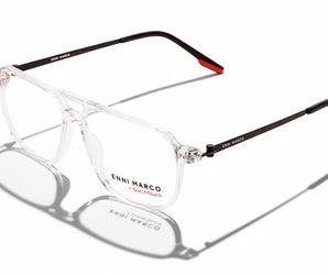 Enni Marco 🇮🇹 Square ( Made in Italy ) Men Optical Frames - نضاره دوت كوم | رقم 1 للنظارات الأصليه في مصر