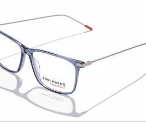 Enni Marco 🇮🇹 Square ( Made in Italy ) Men Optical Frames - نضاره دوت كوم | رقم 1 للنظارات الأصليه في مصر