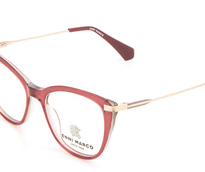 Enni Marco 🇮🇹 Cat Eye ( Made in Italy ) Women Optical Frames