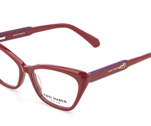 Enni Marco 🇮🇹 ( Made in Italy ) Cat Eye Women's Optical Frame Rimless
