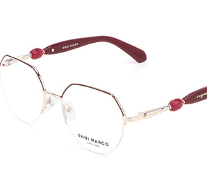 Enni Marco 🇮🇹 Round ( Made in Italy ) Women Optical Frames