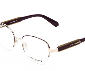 Enni Marco 🇮🇹 Round ( Made in Italy ) Women Optical Frames - نضاره دوت كوم | رقم 1 للنظارات الأصليه في مصر