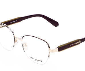 Enni Marco 🇮🇹 Round ( Made in Italy ) Women Optical Frames