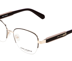 Enni Marco 🇮🇹 Round ( Made in Italy ) Women Optical Frames