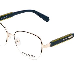 Enni Marco 🇮🇹 Round ( Made in Italy ) Women Optical Frames