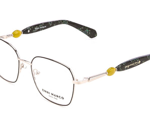 Enni Marco 🇮🇹 ( Made in Italy ) Square Women's Optical Frame - نضاره دوت كوم | رقم 1 للنظارات الأصليه في مصر