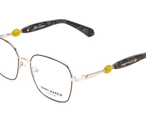Enni Marco 🇮🇹 ( Made in Italy ) Square Women's Optical Frame