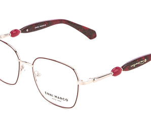 Enni Marco 🇮🇹 ( Made in Italy ) Square Women's Optical Frame