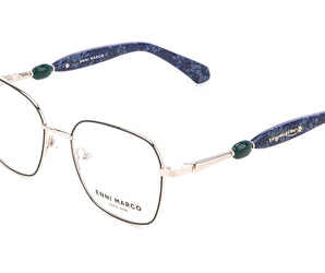 Enni Marco 🇮🇹 ( Made in Italy ) Square Women's Optical Frame