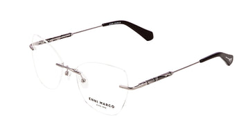 Enni Marco 🇮🇹 Cat Eye ( Made in Italy ) Women Optical Frames Rimless - نضاره دوت كوم | رقم 1 للنظارات الأصليه في مصر