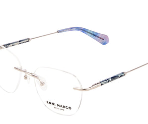 Enni Marco 🇮🇹 Square ( Made in Italy ) Women Optical Frames rimless - نضاره دوت كوم | رقم 1 للنظارات الأصليه في مصر