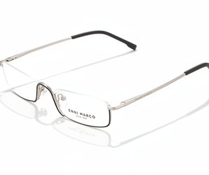 Enni Marco 🇮🇹 Rectangle ( Made in Italy ) Men Reading Glasses Halfmoon - نضاره دوت كوم | رقم 1 للنظارات الأصليه في مصر
