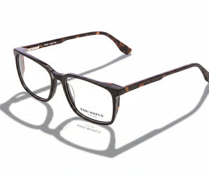 Enni Marco 🇮🇹 Square ( Made in Italy ) Men Optical Frames - نضاره دوت كوم | رقم 1 للنظارات الأصليه في مصر
