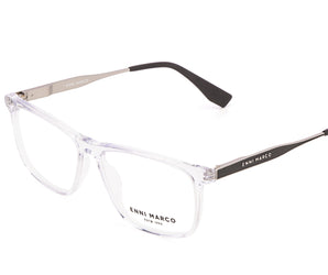 Enni Marco 🇮🇹 ( Made in Italy ) Square Men's Optical Frame