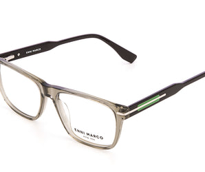 Enni Marco 🇮🇹 ( Made in Italy ) Square Men's Optical Frame
