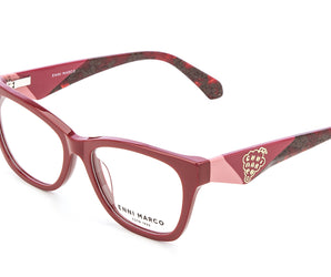 Enni Marco 🇮🇹 ( Made in Italy ) Square Women's Optical Frame