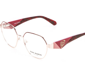 Enni Marco 🇮🇹 ( Made in Italy ) Square Women's Optical Frame - نضاره دوت كوم | رقم 1 للنظارات الأصليه في مصر