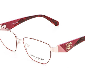 Enni Marco 🇮🇹 ( Made in Italy ) Square Women's Optical Frame - نضاره دوت كوم | رقم 1 للنظارات الأصليه في مصر