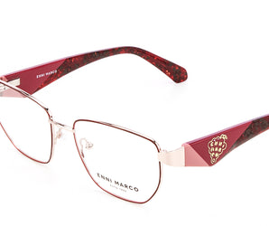 Enni Marco 🇮🇹 ( Made in Italy ) Square Women's Optical Frame