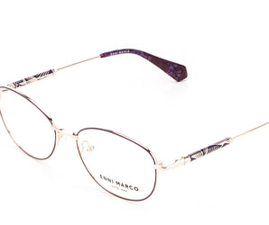 Enni Marco 🇮🇹 Round ( Made in Italy ) Women Optical Frames