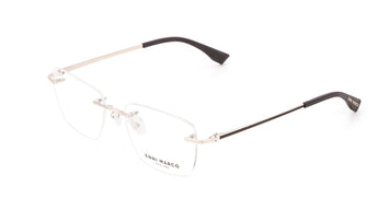 Enni Marco 🇮🇹 ( Made in Italy ) Square Men's Optical Frame Rimless - نضاره دوت كوم | رقم 1 للنظارات الأصليه في مصر
