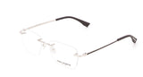 Enni Marco 🇮🇹 ( Made in Italy ) Square Men's Optical Frame Rimless - نضاره دوت كوم | رقم 1 للنظارات الأصليه في مصر