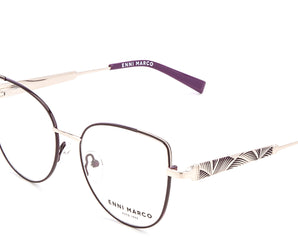 Enni Marco 🇮🇹 ( Made in Italy ) Square Women's Optical Frame