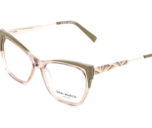 Enni Marco 🇮🇹 ( Made in Italy ) Cat Eye Women's Optical Frame Rimless - نضاره دوت كوم | رقم 1 للنظارات الأصليه في مصر