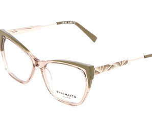 Enni Marco 🇮🇹 ( Made in Italy ) Cat Eye Women's Optical Frame Rimless