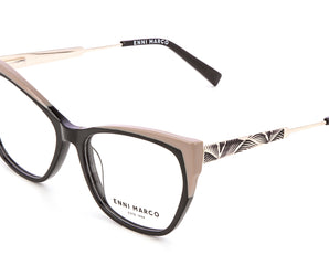 Enni Marco 🇮🇹 ( Made in Italy ) Cat Eye Women's Optical Frame Rimless