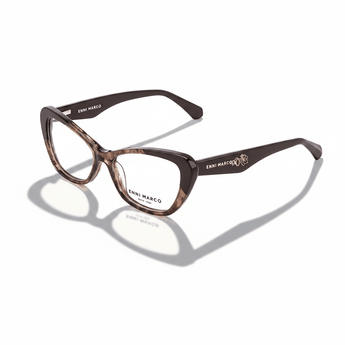 Enni Marco 🇮🇹 ( Made in Italy ) Cat Eye Women's Optical Frame - نضاره دوت كوم | رقم 1 للنظارات الأصليه في مصر