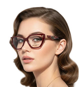 Enni Marco 🇮🇹 Square ( Made in Italy ) Women Optical Frames - نضاره دوت كوم | رقم 1 للنظارات الأصليه في مصر