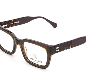Enni Marco 🇮🇹 Square ( Made in Italy ) Men Optical Frames