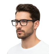 Enni Marco 🇮🇹 Square ( Made in Italy ) Men Optical Frames - نضاره دوت كوم | رقم 1 للنظارات الأصليه في مصر
