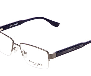 Enni Marco 🇮🇹 Rectangle ( Made in Italy ) Men Optical Frames