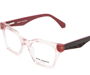Enni Marco 🇮🇹 Square ( Made in Italy ) Women Optical Frames - نضاره دوت كوم | رقم 1 للنظارات الأصليه في مصر